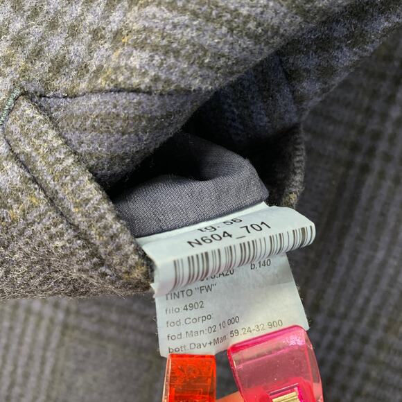 The Gigi Wool Blazer Men’s Size Large Purple Unlined Houndstooth Sport Coat - Picture 10 of 13